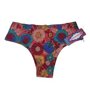 Cheek Boss Cheeky Panty in Ornate Flowers, Size S